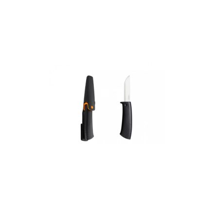 Fiskars 156016 kés tokba épített élezővel, építőipari munkákhoz