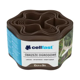 CELLFAST Ágyásszegély hullámos 10 cm x 9 m barna