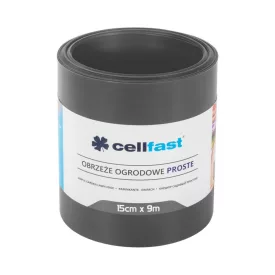 CELLFAST Ágyasszegély egyenes 15 cm x 9 m grafit