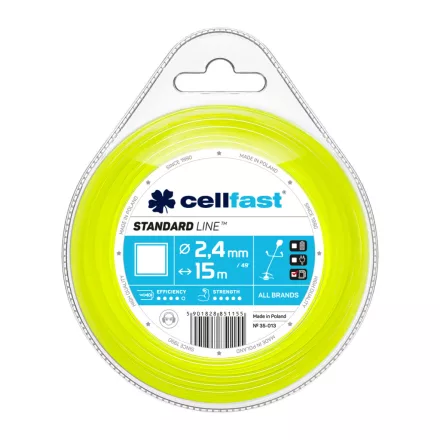 CELLFAST Damil szögletes STANDARD 2,4 mm x 15 m