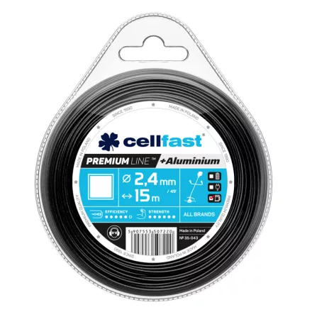 CELLFAST Damil szögletes PREMIUM 2,4 mm x 15 m