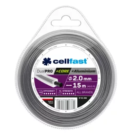 CELLFAST Damil szögletes DUAL PRO 2,0 mm 15 m