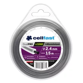 CELLFAST Damil szögletes DUAL PRO 2,4 mm 15 m