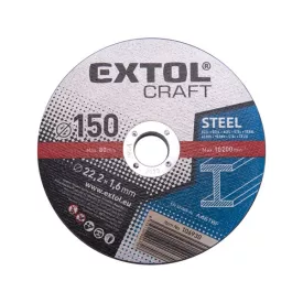   EXTOL CRAFT vágókorong acélhoz 150×1,6×22,2mm, max. 10.200 ford/perc, (darabáras, de csak ötösével rendelhető)