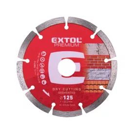   EXTOL PREMIUM gyémántvágó szegmenses; 125×22,2mm, max.12.250 f/min, KIFUTÓ! HELYETTE: 8803012