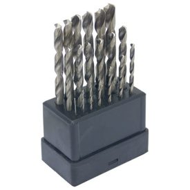   EXTOL CRAFT fémcsigafúró klt., 19db, HSS; 1-10mm polírozott, műanyag dobozban