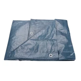   EXTOL CRAFT takaróponyva, vízálló, de nem UV álló; 100g/nm, 5×8m névleges méret, valós méret: 4,75×7,9m,PE, lefűző lyukakkal
