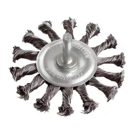  EXTOL CRAFT drótcsiszoló körkefe, 75mm, fúrógépbe fogható: 6mm csap, sodrott erős, hullámos szálú, max 12.500 ford/perc