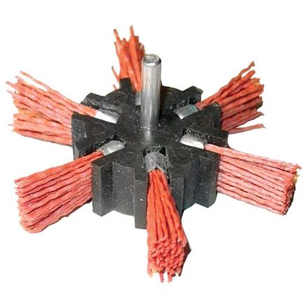 EXTOL CRAFT PVC csiszoló körkefe; 100mm, 6mm-es csap, fúróba fogható, max. 4500 ford./perc