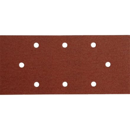 EXTOL PREMIUM csiszolópapír, tépőzáras, 93×190 mm, 8 lyukas klt. P120, 10db/cs, 407115-höz