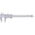 EXTOL PREMIUM 5 év tolómérő INOX (mélységmérővel) ; 0,05×150mm