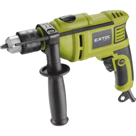 EXTOL CRAFT gép 2 év ütvefúrógép 550W; kulcsos tokmány, max. 13mm, 0-3000 ford/perc, papírdoboz