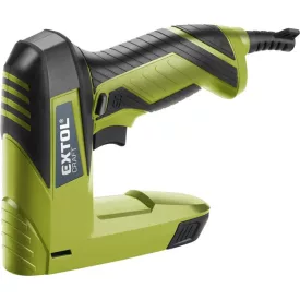   EXTOL CRAFT gép 2 év elektromos tűzőgép, 45W; kapcsok: 6-14mm (11,3×0,7mm), szegek: 6-14mm (1,2×1,0-2,0), max. 60 szeg/kapocs percenként