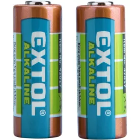   EXTOL ENERGY elem klt. 2 db, alkáli, 12V, méret: (23A); hosszú élettartam, bliszteren