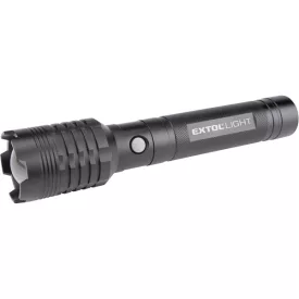   EXTOL LIGHT LED lámpa, 60 W COB LED; 4000 Lm, ALU ház, zoom, USB újratölthető Li-ion akkus, 4000 mAh, Power Bank funkció