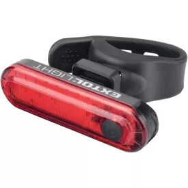   EXTOL LIGHT LED lámpa, kerékpáros, hátsó piros LED; 30 Lm, ABS ház, USB újratölthető beépített Li-polimer akku, 220 mAh