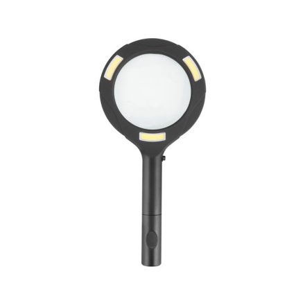 EXTOL LIGHT nagyító LED lámpa, kézi, 3×0,5 W COB, 80 Lm, 3× nagyítás; műanyag ház, elem nélkül, CE