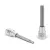FORTUM garancia bitdugófej, imbusz,  1/2", hosszú,  61CrV5/S2, mattkróm; 10mm (HX10), 100mm