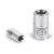 FORTUM garancia dugófej, torx, 1/2", 61CrV5 mattkróm, 38mm hosszú; E14 FORTUM
