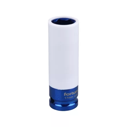 FORTUM garancia gépi (impakt) dugófej 1/2", 17 mm; vékonyfalú, ALU felnihez FORTUM