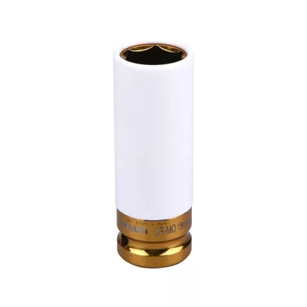 FORTUM garancia gépi (impakt) dugófej 1/2", 19 mm; vékonyfalú, ALU felnihez FORTUM