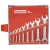 FORTUM garancia villáskulcs klt. 9db 6-32mm, 61CrV5, mattkróm; 6×7, 8×9, 10×11, 12×13, 14×17, 18×19, 20×22, 24×27, 30×32mm, vászon tok