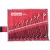 FORTUM garancia csillagkulcs klt. 10db, 6-27mm 61CrV5 mattkróm; 6×7, 8×9, 10×11, 12×13, 14×15, 18×19, 20×22, 21×23, 24×27mm, vászon tok