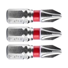   FORTUM behajtóhegy PH, 3 db, S2 acél; PH 3×25mm, bliszteren