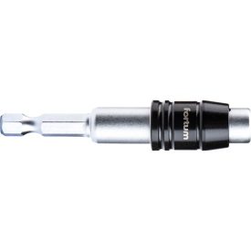   FORTUM bittartó szár, 1/4", 60mm; CV. Quick-Lock gyorskioldó, mágneses, bliszteren