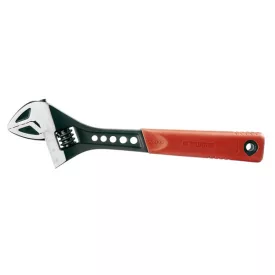   FORTUM garancia állítható villáskulcs, FP sorozat, 61CrV5, gumírozott markolat; 300mm/12", foszfátozott