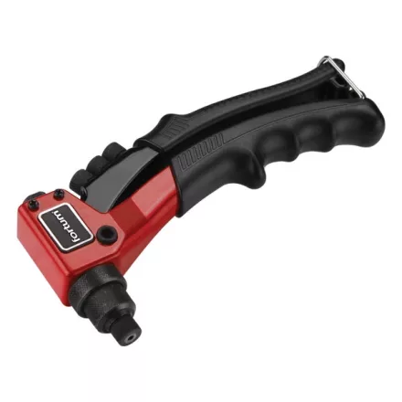 FORTUM garancia popszegecshúzó fogó, egykezes, ALU, réz, acél, INOX szegecsekhez; 2,4-3,2-4,0-4,8mm, 200mm, CrVMo fej FORTUM