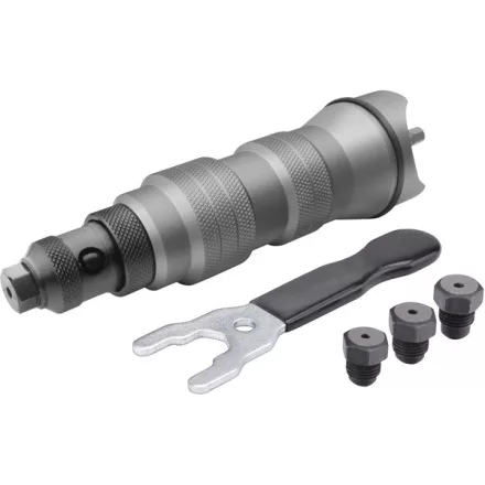 FORTUM garancia adapter klt. fúrógéphez, popszegecsekhez, 2,4-3,2-4,0-4,8 mm-es szegecsekhez; 1/4" hatszög befogás, FORTUM