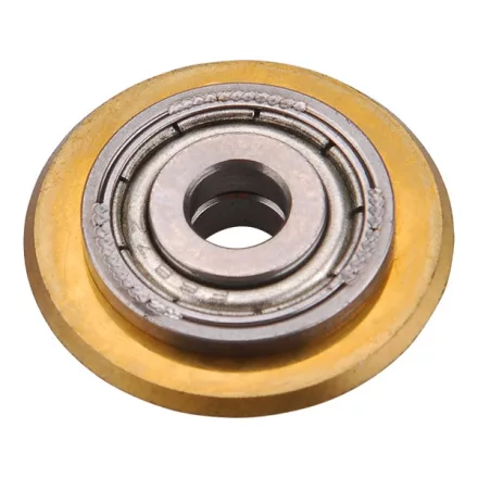 FORTUM vágókerék a 4770816, 4770817, 4770818, 4770819 csempevágókhoz, titánium volfrám karbid, 22×6×5mm, csapágyas