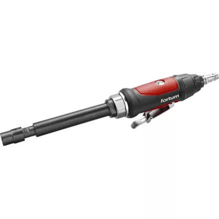 FORTUM gép 2 év pneumatikus furatköszörű, 295 mm hossz.,1/4"; (6 és 3 mm befogás), 25.000 1/min, 127 l/min, 6,3 Bar, 1/4" csatl., 0,7 kg