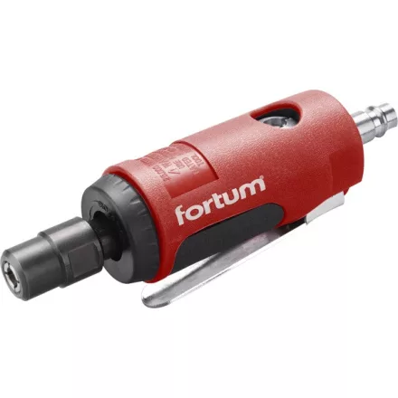 FORTUM gép 2 év pneumatikus furatköszörű, 125 mm hossz.,1/4"; (6 és 3 mm befogás), 25.000 1/min, 127 l/min, 6,3 Bar, 1/4" csatl., 0,36kg