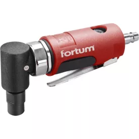   FORTUM gép 2 év pneumatikus furatköszörű, derékszögű, 125 mm,1/4"; (6 és 3 mm bef), 20.000 1/min, 127 l/min, 6,3 Bar, 1/4" csatl., 0,5kg