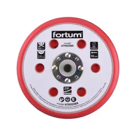   FORTUM tartalék gumi talp 4795038 rotációs csiszológéphez, 6"/150mm, 6+16 db lyuk, tépőzáras, 12.000 f/perc, vastagság:10mm