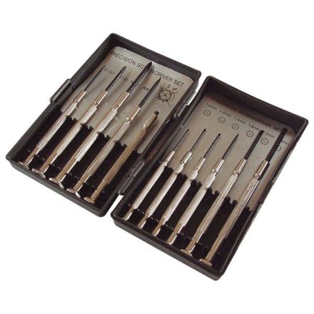 Egyéb órás csavarhúzó klt.; 11db, lapos+PH