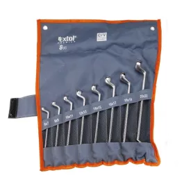   EXTOL PREMIUM 5 év csillagkulcs klt., 8db; 6-22mm, CrV. vászon tartóban