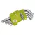 EXTOL CRAFT 3 év imbuszkulcs klt., rövid, Cr40 gömbfej, TÜV/GS; 9db, 1,5-10mm, bliszteren