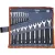 EXTOL PREMIUM 5 év csillag-villás kulcs klt., CrV., elliptikus, vászon tartóban ; 18db, 6-30mm