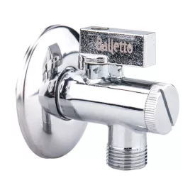   BALLETTO sarokszelep szűrőbetéttel, 1/2" - 3/4", mosógéphez