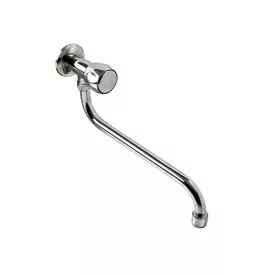   BALLETTO 2 év mosdó csaptelep hidegvízhez, kerámia szelep, króm, 25cm hosszú csőr