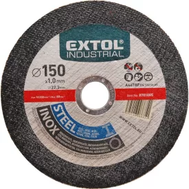  EXTOL INDUSTRIAL vágókorong ipari, acélra/inoxra; 115×1,0×22,2mm