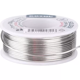   EXTOL INDUSTRIAL forrasztó ón, gyantás, műszerész forrasztáshoz; 100g, átmérő 1mm, 99,3% ón + 0,7% réz tartalmú, gyantás, T: 227 °C