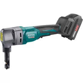   EXTOL INDUSTRIAL akkus folyamatos lemezlyukasztógép, Share20V, 20V, Li-ion; 1db akku, 1db töltő, 2000 mAh
