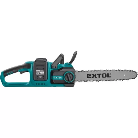 EXTOL INDUSTRIAL akkus láncfűrészgép, Share20V, 20V, Li-ion, 400 mm, 2db 4000 mAh Li-ion akku, 1db töltő