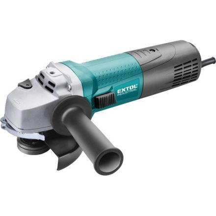 EXTOL INDUSTRIAL gép sarokcsiszológép 125mm 1400W, szabályozható fordulatszám, lágy indítás, terhelésnél konstans fordulatszám, papírdoboz