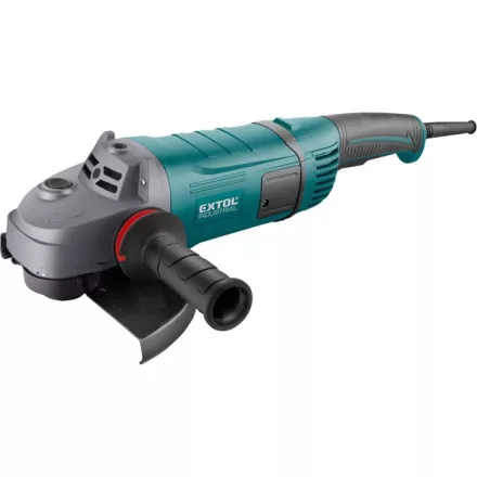EXTOL INDUSTRIAL gép sarokcsiszológép; 230 mm; 2600W; lágy indítás; terhelésnél konstans fordulatszám; papírdoboz