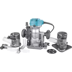   EXTOL INDUSTRIAL gép felsőmarógép, 710W, többfunkciós, befogás: 6/8mm